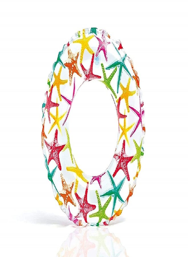 Mamadev®:- Pool Party Swimming Ring Swim Tube for Kids Swimming Leering Ring for Girls and Boys Swimming Tube Inflatable Swim Ring(6-10 Year)(Size - 24''inch)(Multi Color)(1 PIS) - Image 5